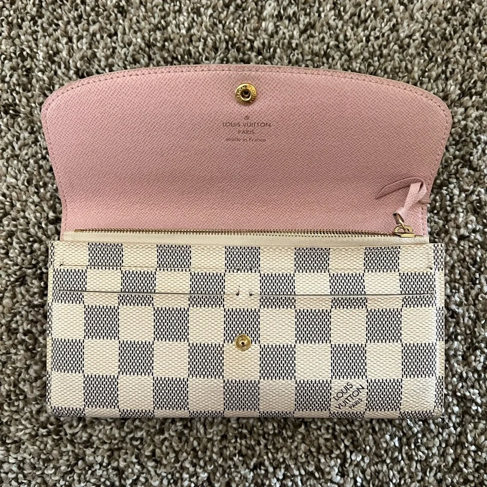 LV NeverFull MM Checkered Ballerine Pink Tote Bag - Picture 13 of 16